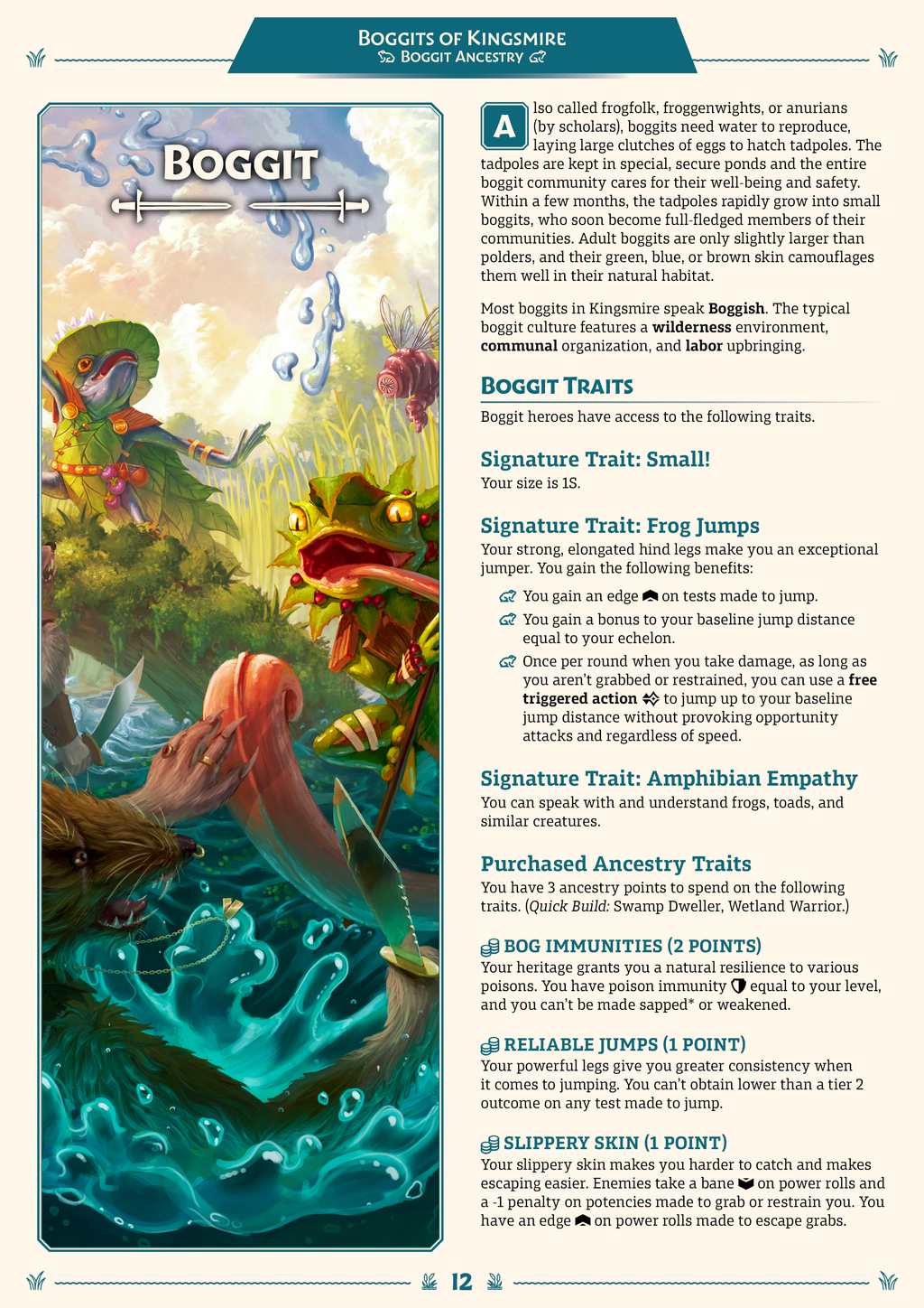 Boggits of Kingsmire: A Swampy Supplement for Draw Steel (PDF)