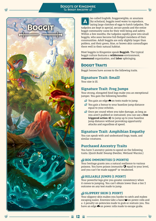 Boggits of Kingsmire: A Swampy Supplement for Draw Steel (PDF)