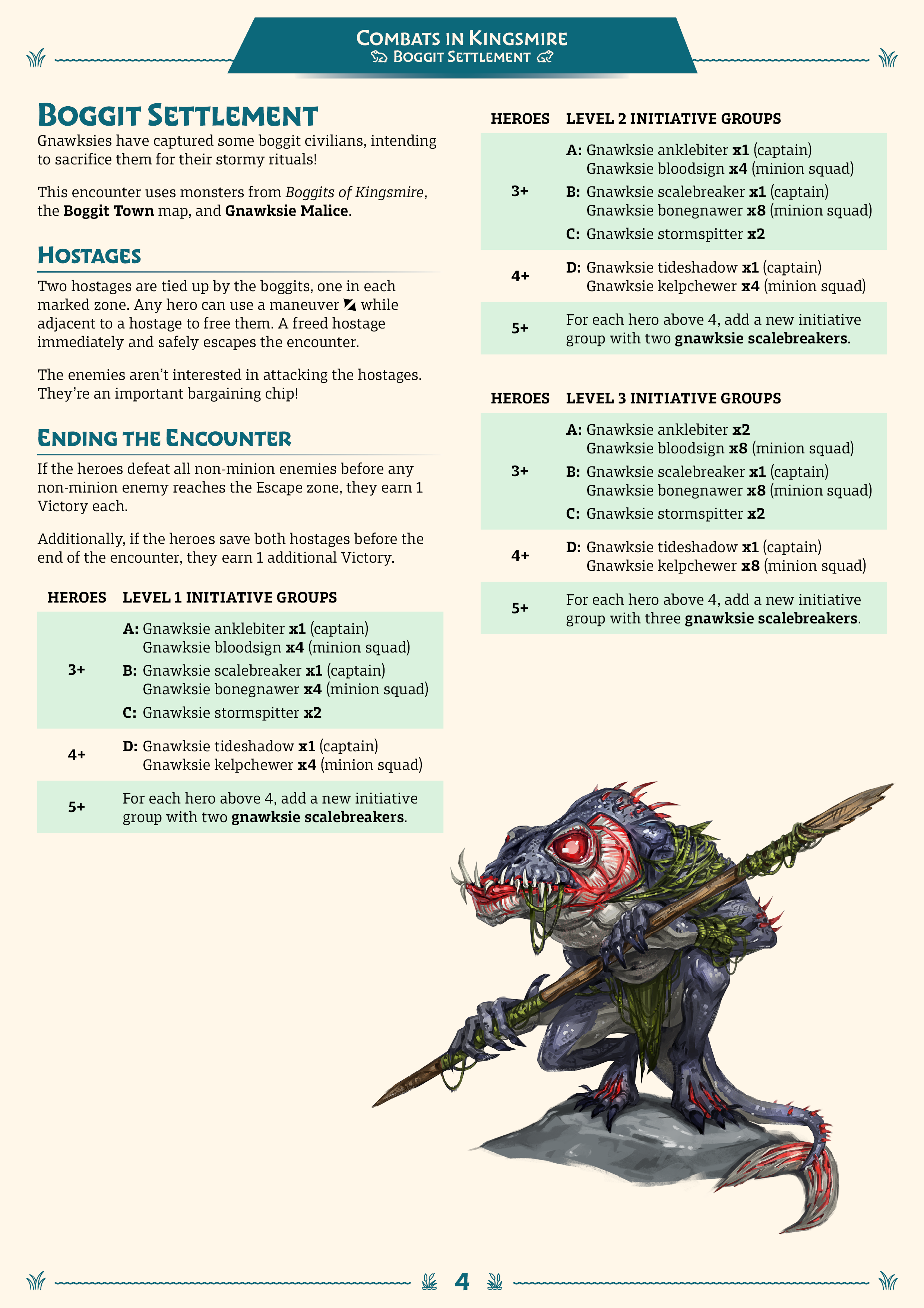 Combats in Kingsmire (PDF)
